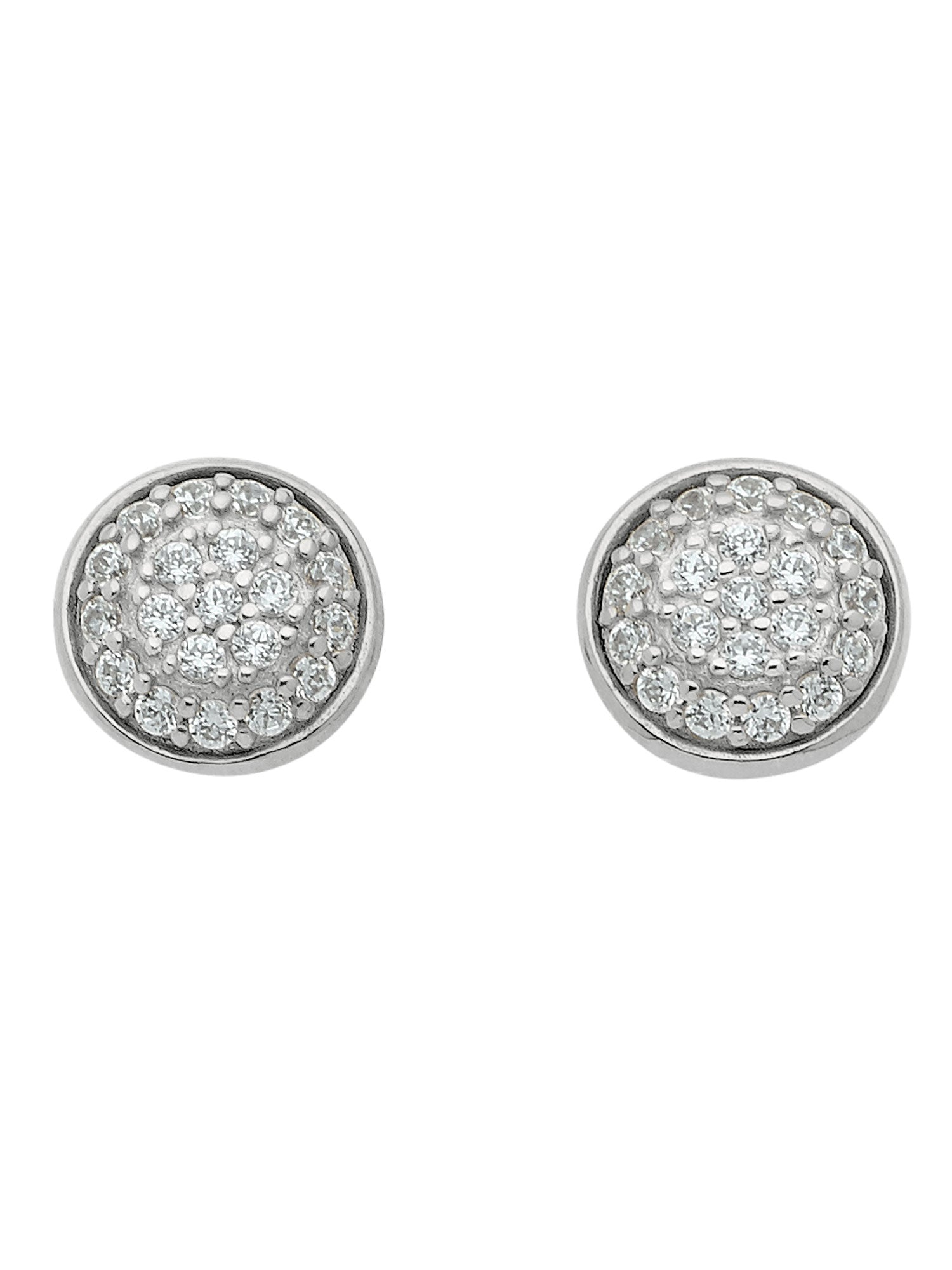Adelia´s 333 Weißgold Ohrringe   Ohrstecker mit Zirkonia