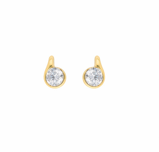 Adelia´s 585 Gold Ohrringe   Ohrstecker mit Zirkonia