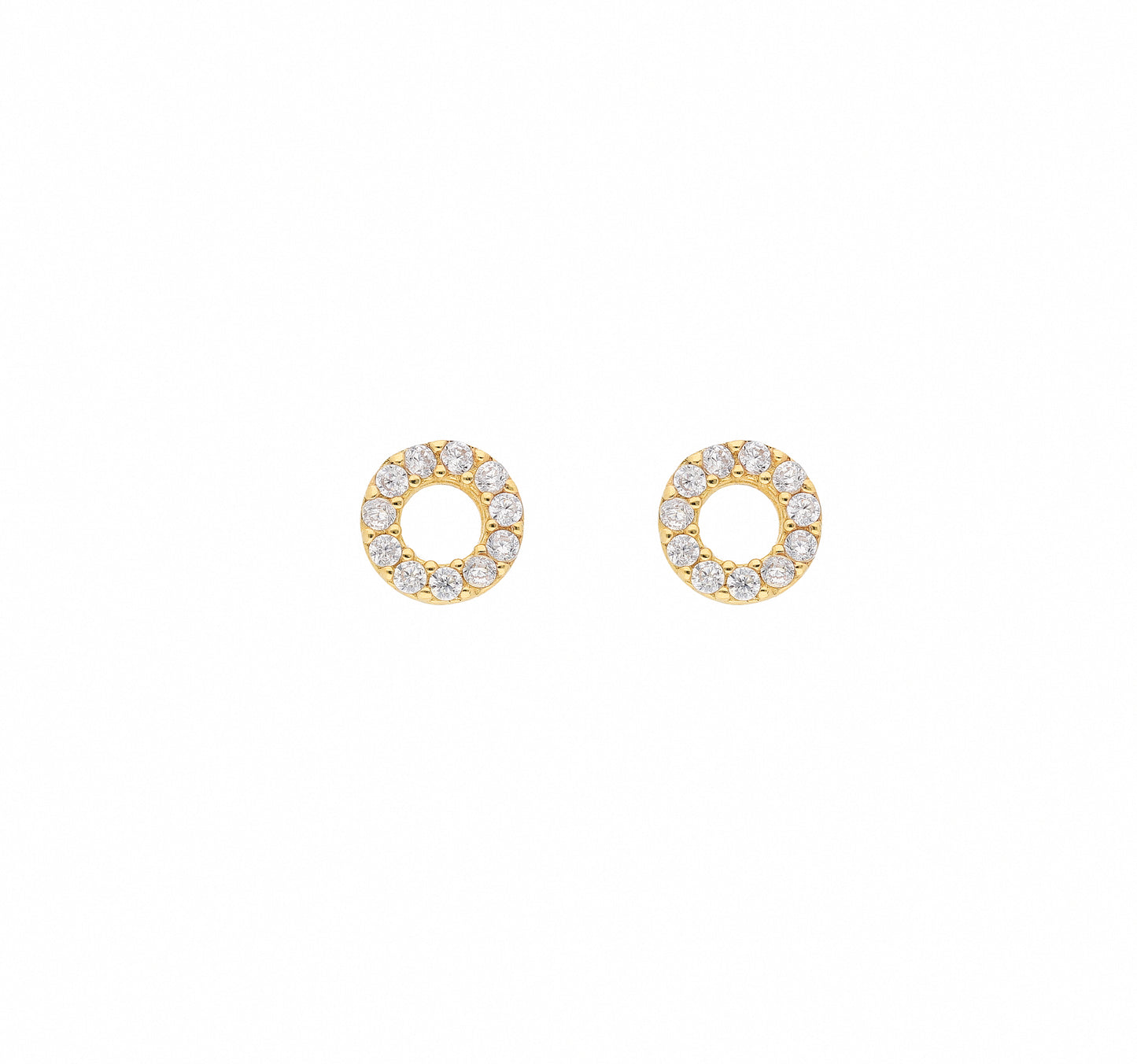Adelia´s 333 Gold Ohrringe   Ohrstecker mit Zirkonia Ø 6,2 mm