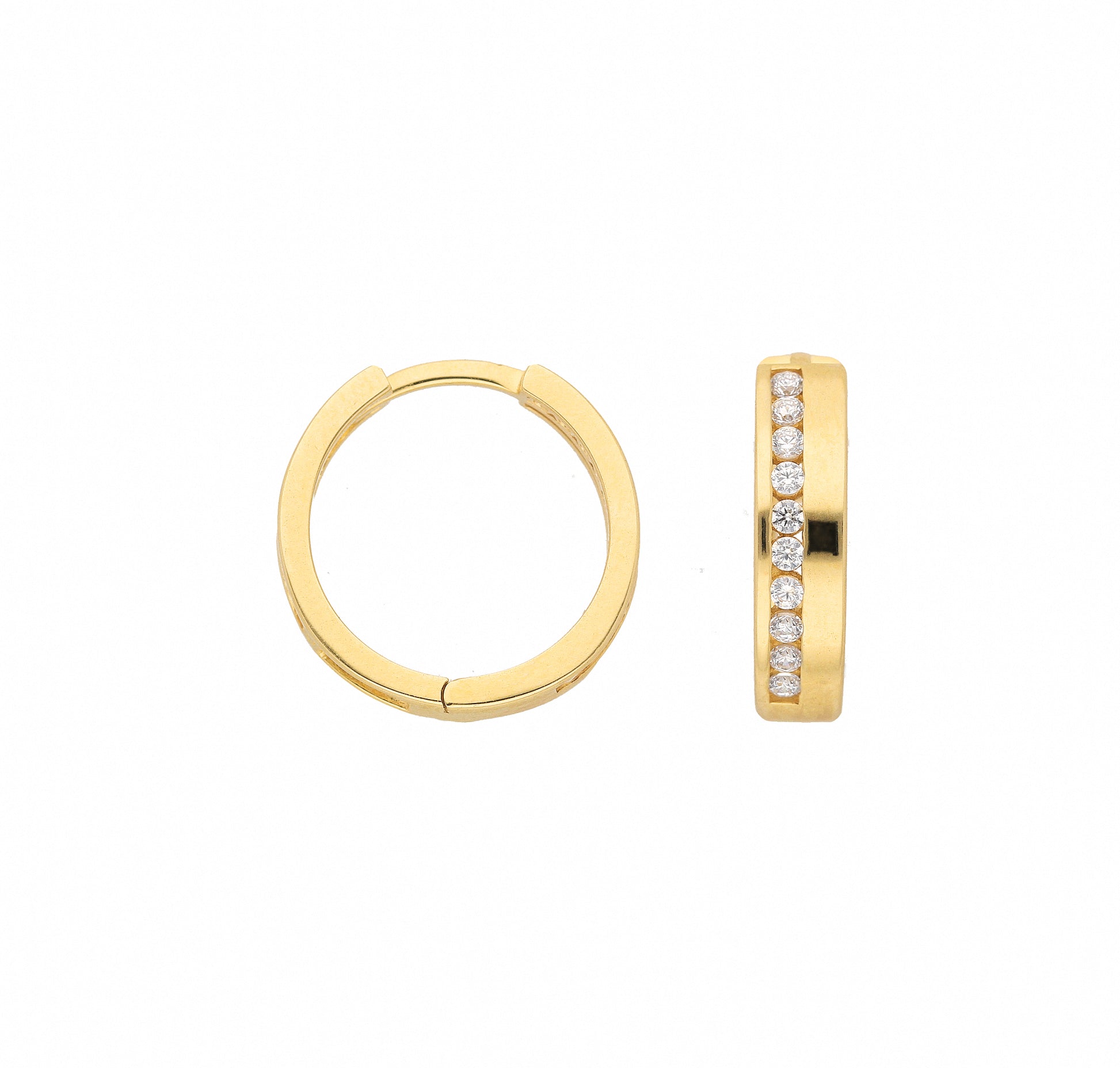 Adelia´s 333 Gold Ohrringe   Creolen mit Zirkonia