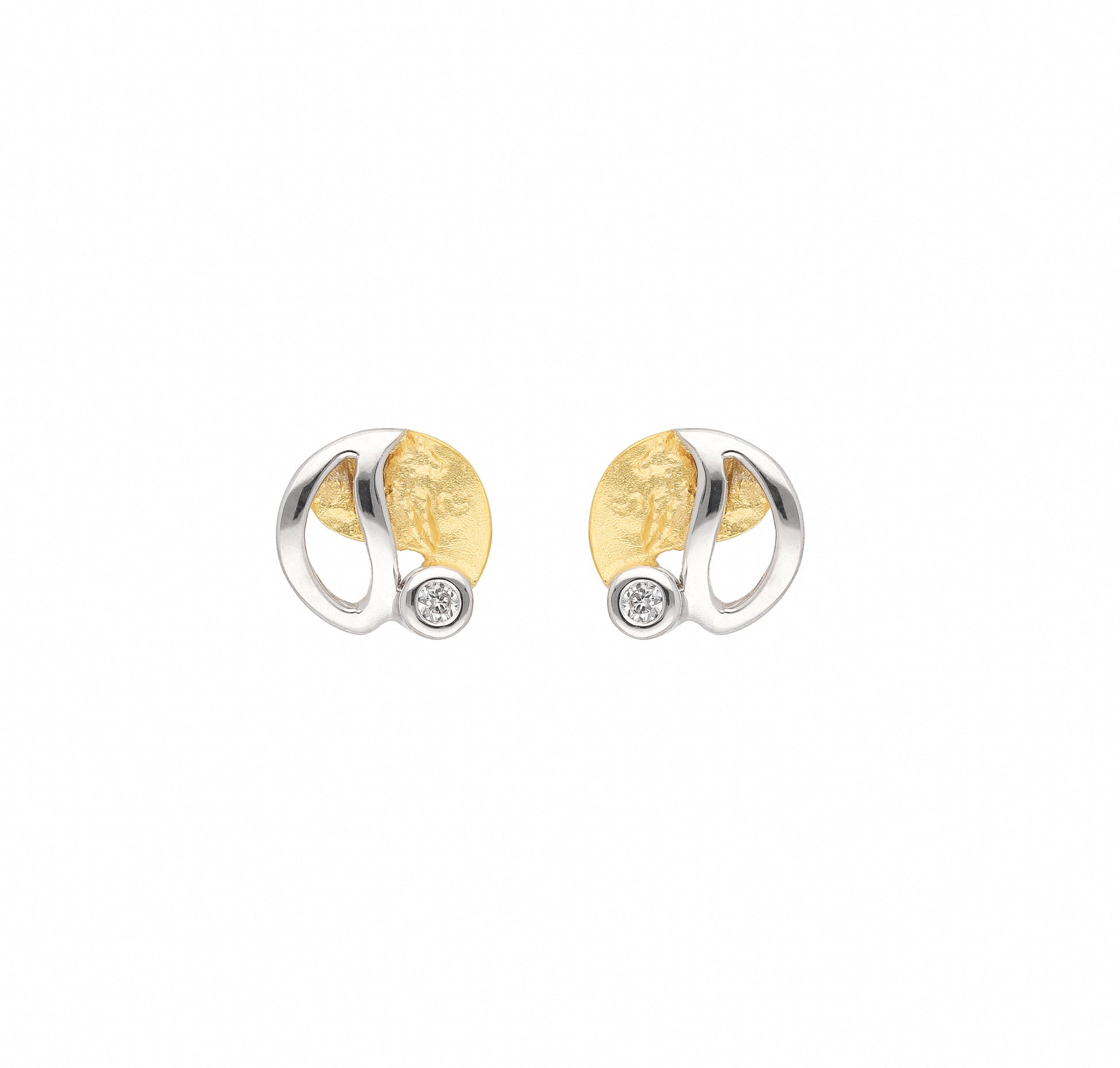 Adelia´s 585 Gold Ohrringe   Ohrstecker mit Zirkonia