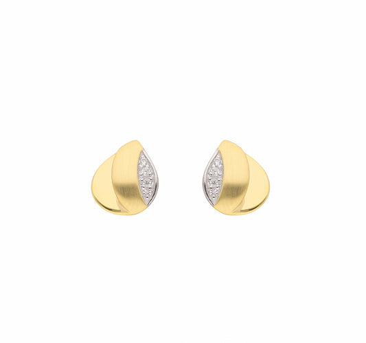 Adelia´s 585 Gold Ohrringe   Ohrstecker mit Zirkonia
