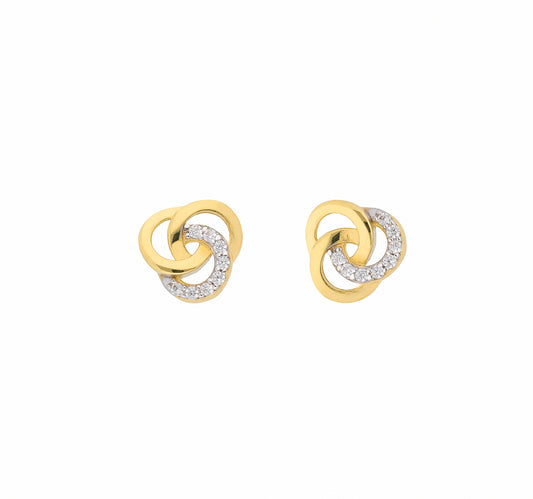 Adelia´s 585 Gold Ohrringe   Ohrstecker mit Zirkonia