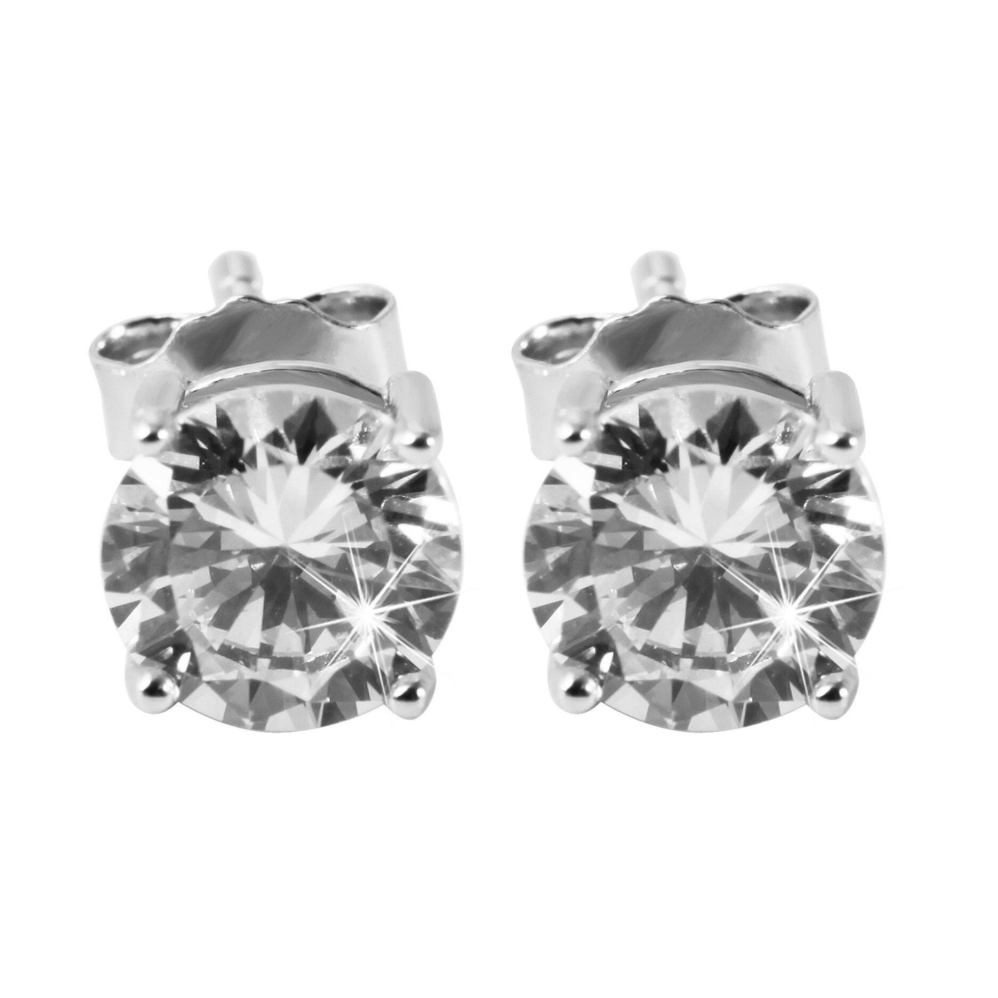Damen Ohrringe – Ohrstecker aus 925 Silber mit Zirkonia