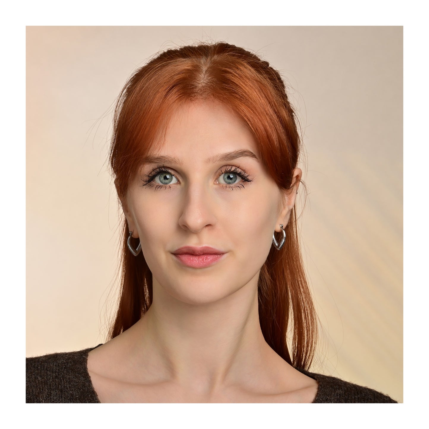 Damen Ohrringe – Klappcreole aus Edelstahl