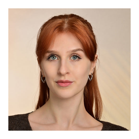 Damen Ohrringe – Klappcreole aus Edelstahl