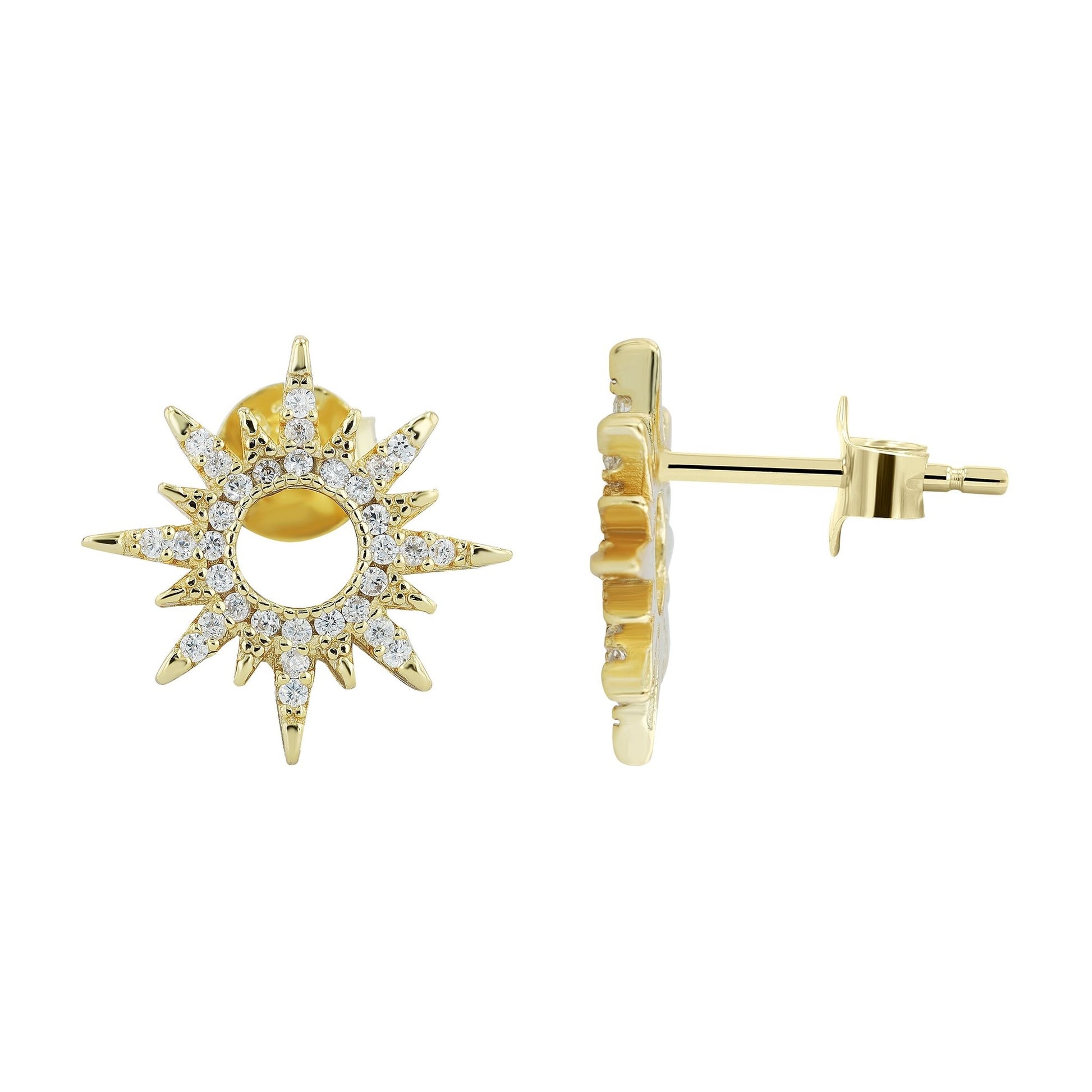 Damen Ohrringe – Ohrstecker aus 925 Silber mit Zirkonia