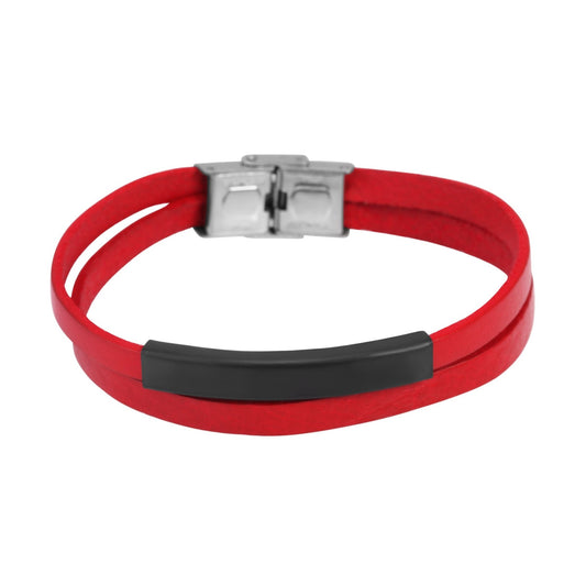 Damen Armband aus Leder 21 cm