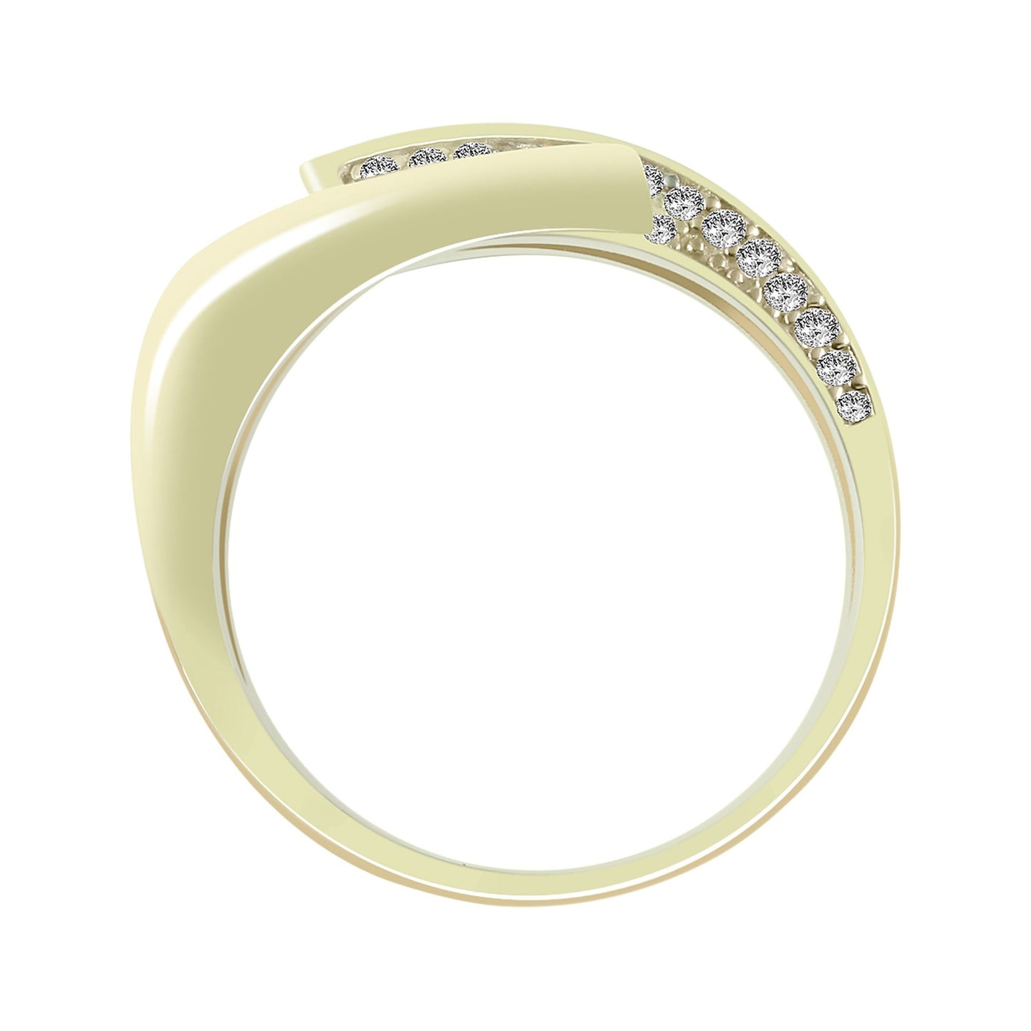 Damen Ring aus 333 Gold mit Zirkonia