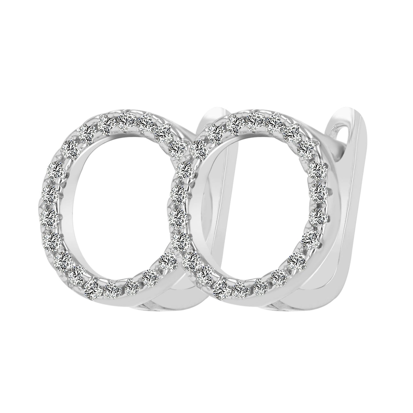 Damen Ohrringe – Klappcreole aus 925 Silber