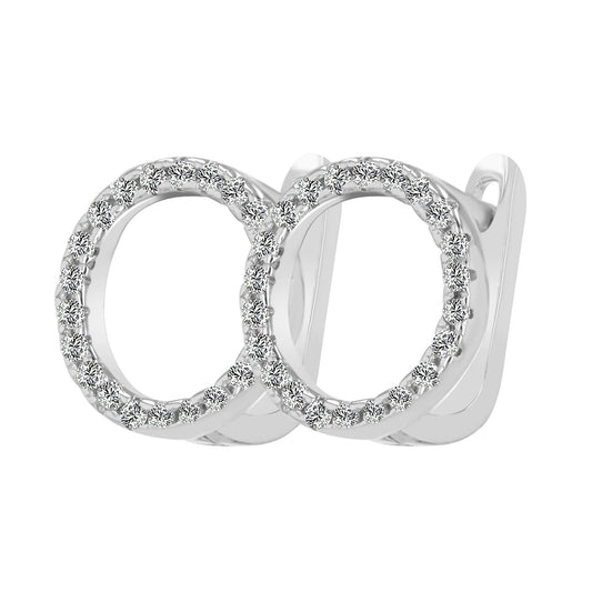 Damen Ohrringe – Klappcreole aus 925 Silber