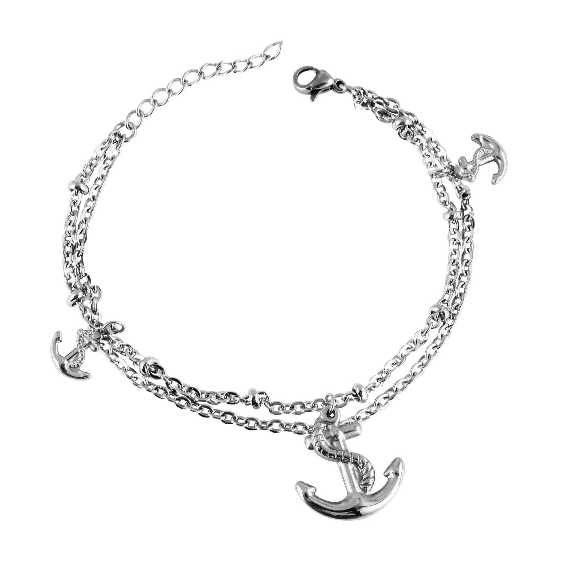 Damen Armband aus Edelstahl 17 cm