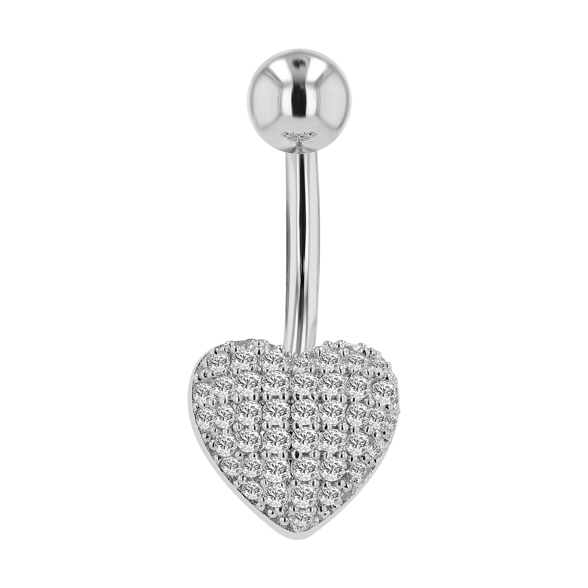 Damen Piercing – Herz aus Edelstahl