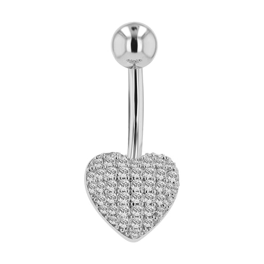 Damen Piercing – Herz aus Edelstahl
