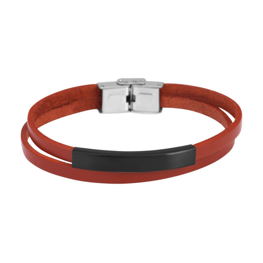 Damen Armband aus Leder 21 cm