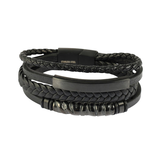Herren Armband – Lederarmband aus Leder 19 cm