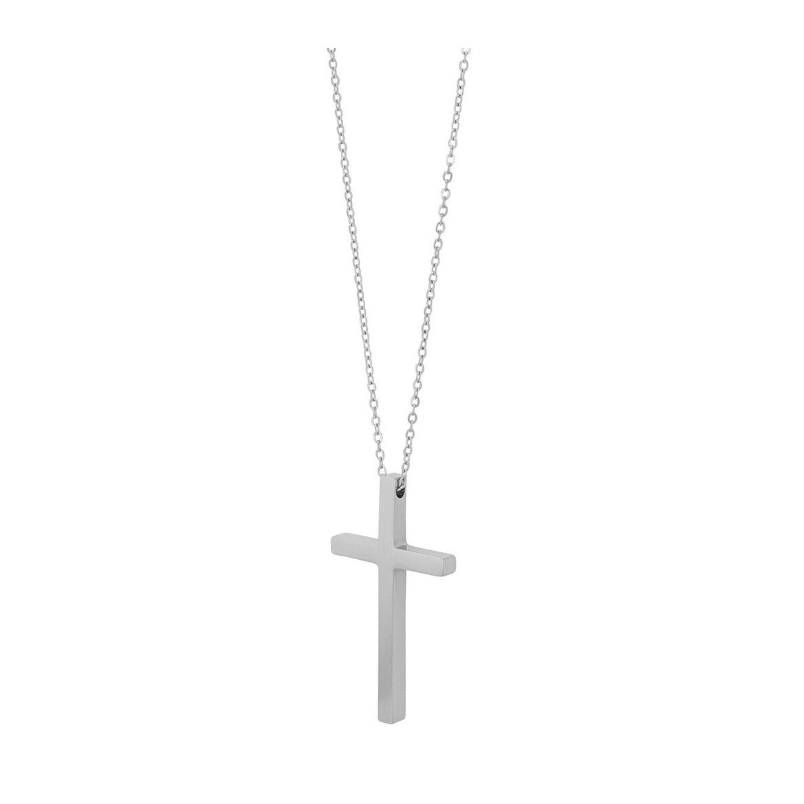 Unisex Halskette mit Anhänger – Kreuz aus Edelstahl