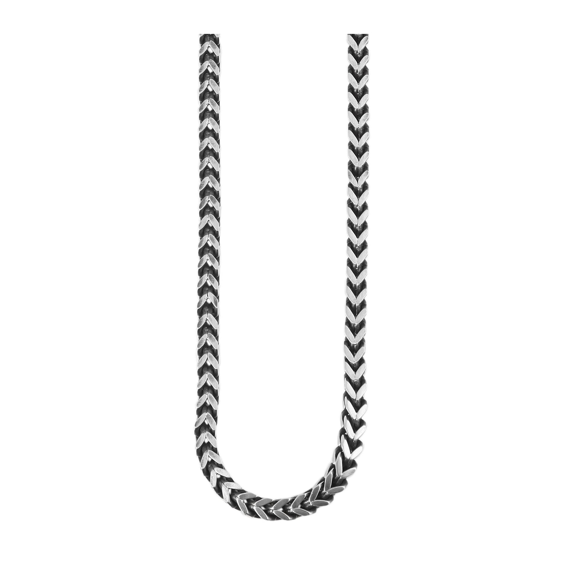 Unisex Halskette – Panzerkette aus Edelstahl 43 cm