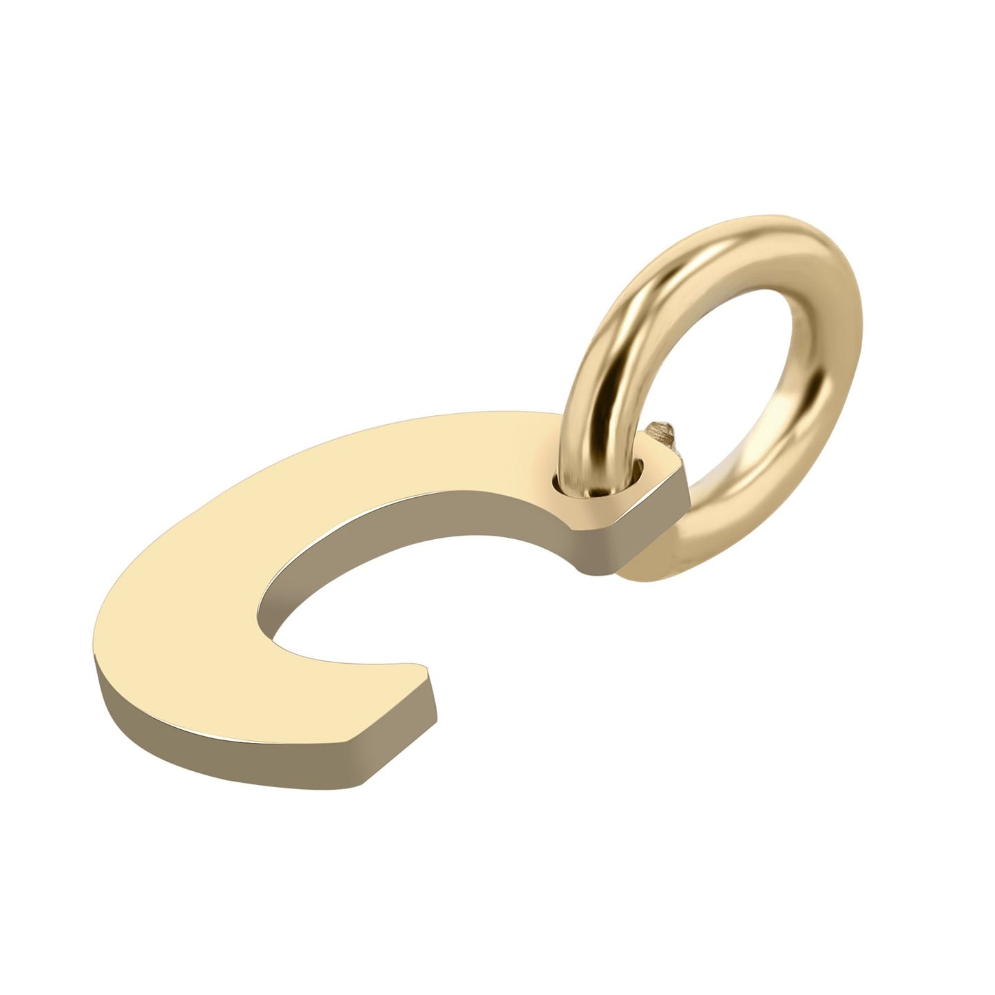 Unisex Anhänger – Buchstabe N Buchstabenanhänger aus 375 Gold