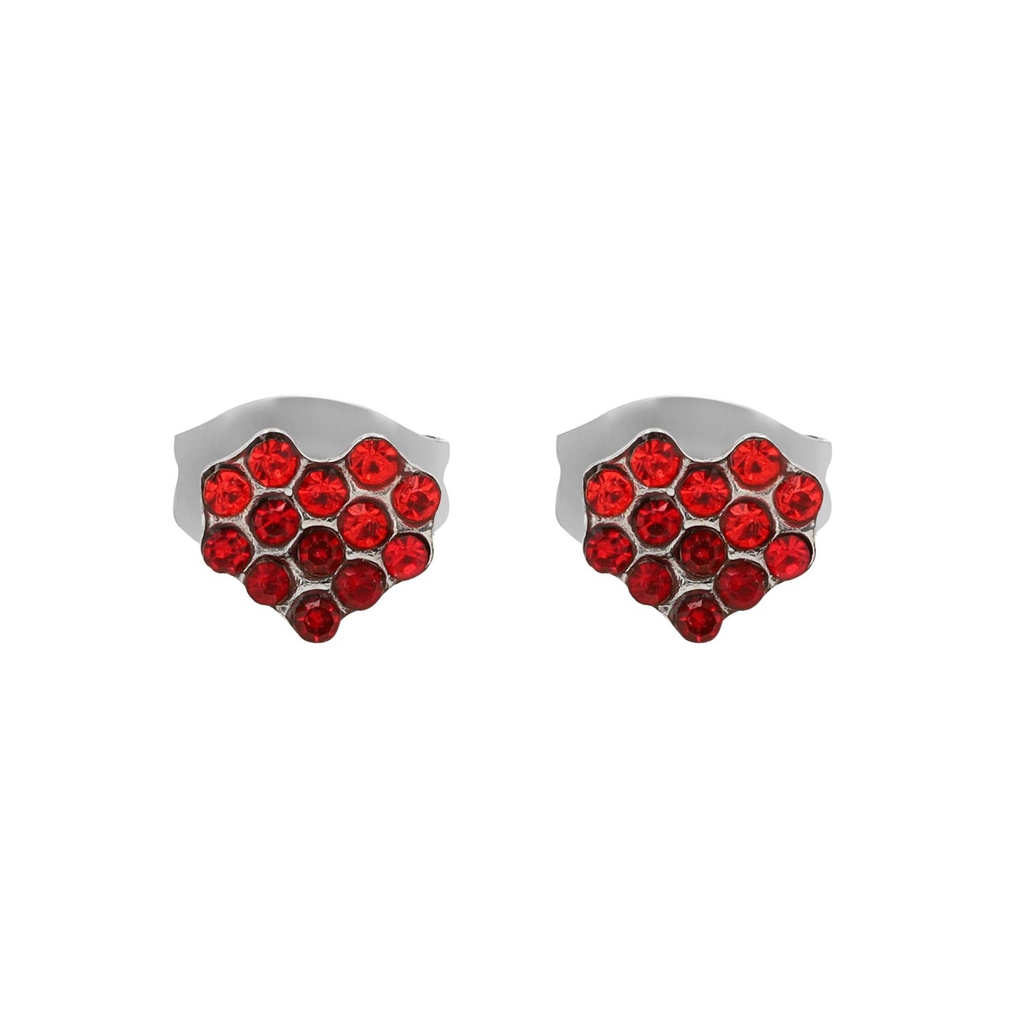 Damen Ohrringe – Ohrstecker aus Edelstahl mit Strass Steinchen