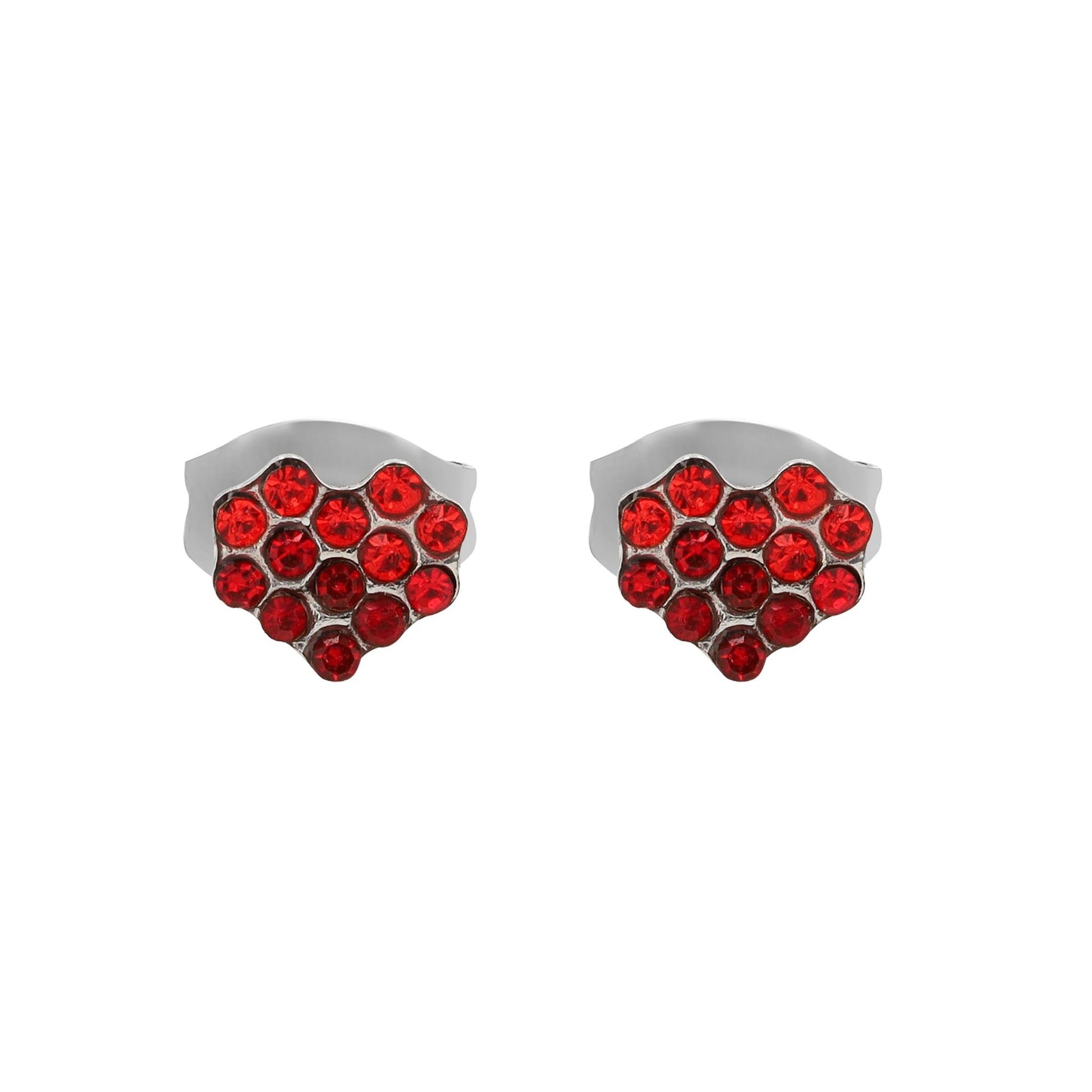 Damen Ohrringe – Ohrstecker aus Edelstahl mit Strass Steinchen