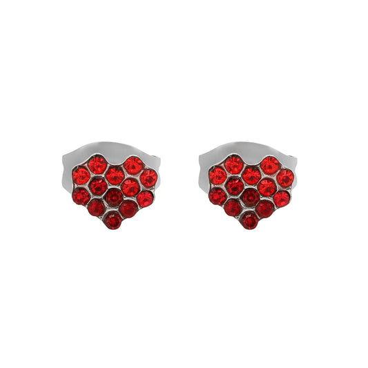 Damen Ohrringe – Ohrstecker aus Edelstahl mit Strass Steinchen