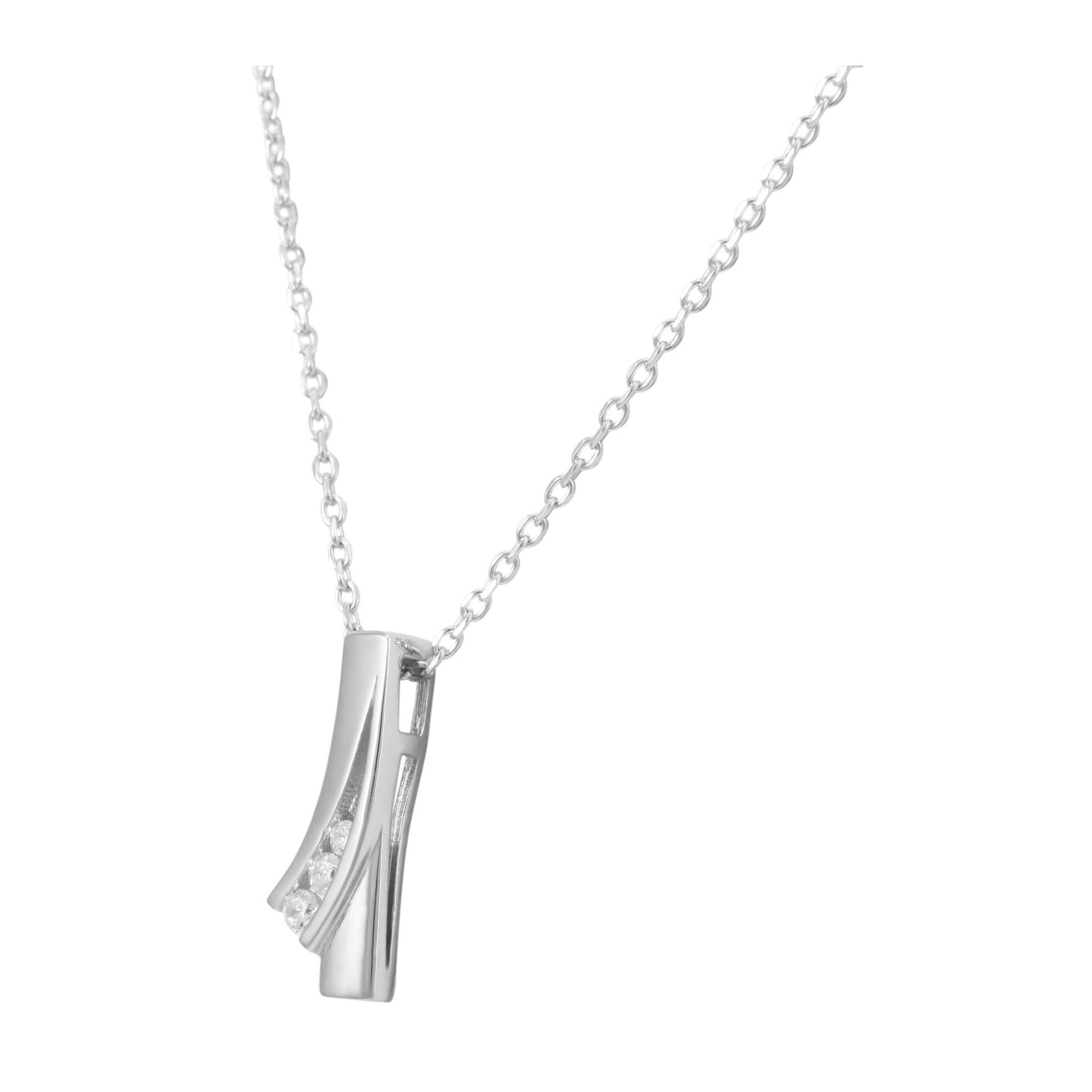 Damen Anhänger aus 925 Silber mit Zirkonia
