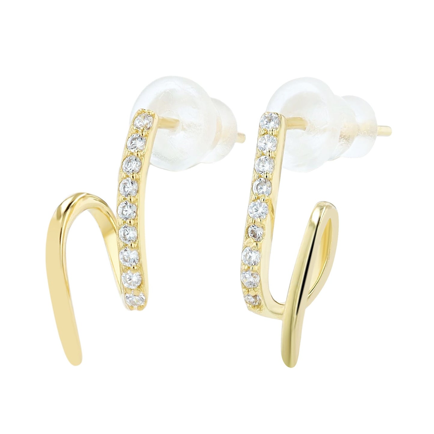 Damen Ohrringe – Ohrstecker aus 925 Silber mit Zirkonia