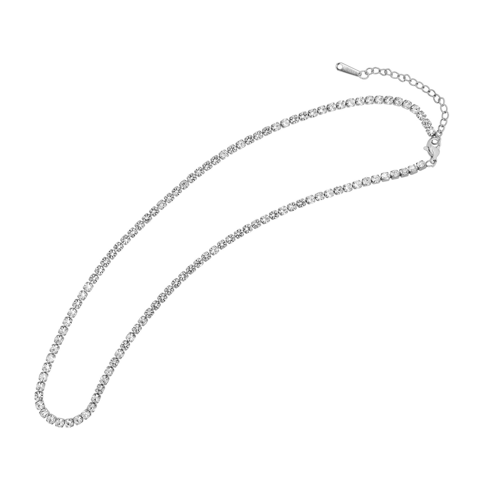 Damen Halskette aus Edelstahl 40+5