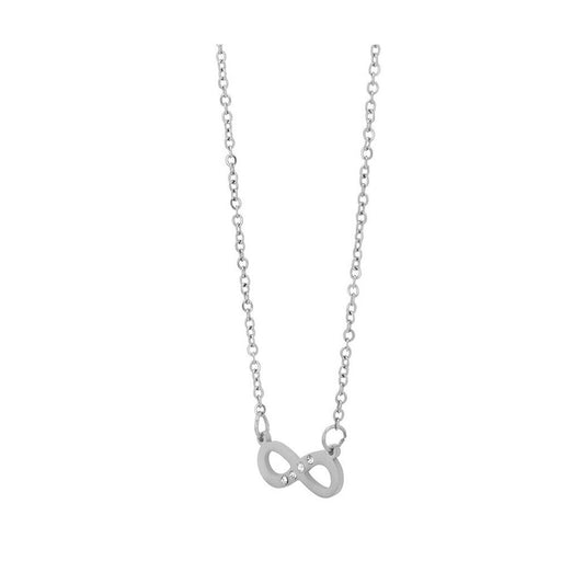 Damen Halskette – Unendlichkeitszeichen aus Edelstahl 43 cm