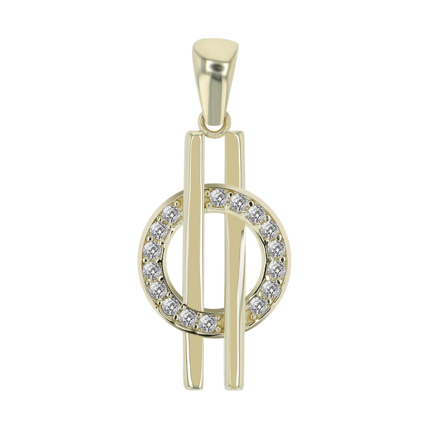 Damen Anhänger aus 333 Gold mit Zirkonia
