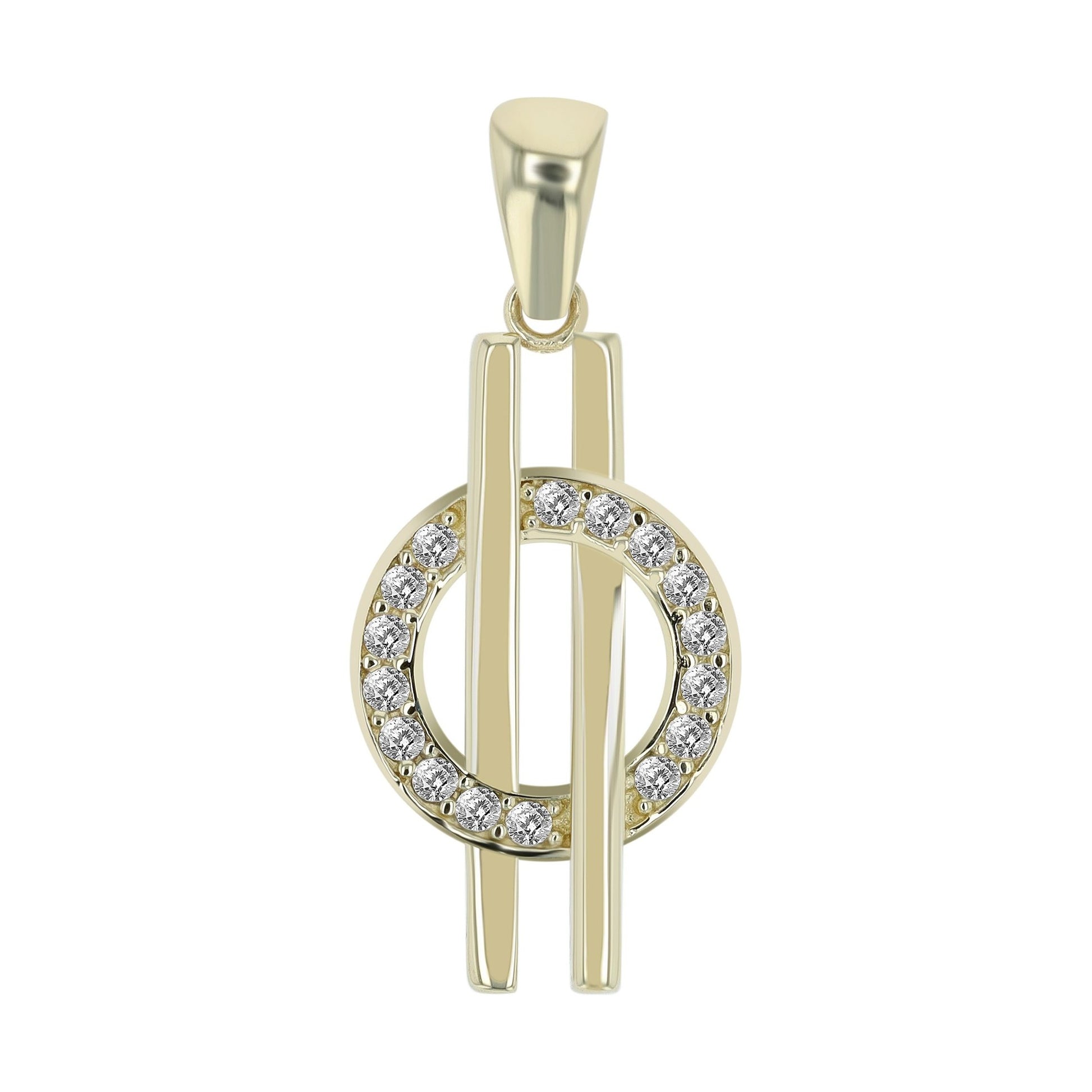 Damen Anhänger aus 333 Gold mit Zirkonia