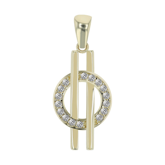 Damen Anhänger aus 333 Gold mit Zirkonia