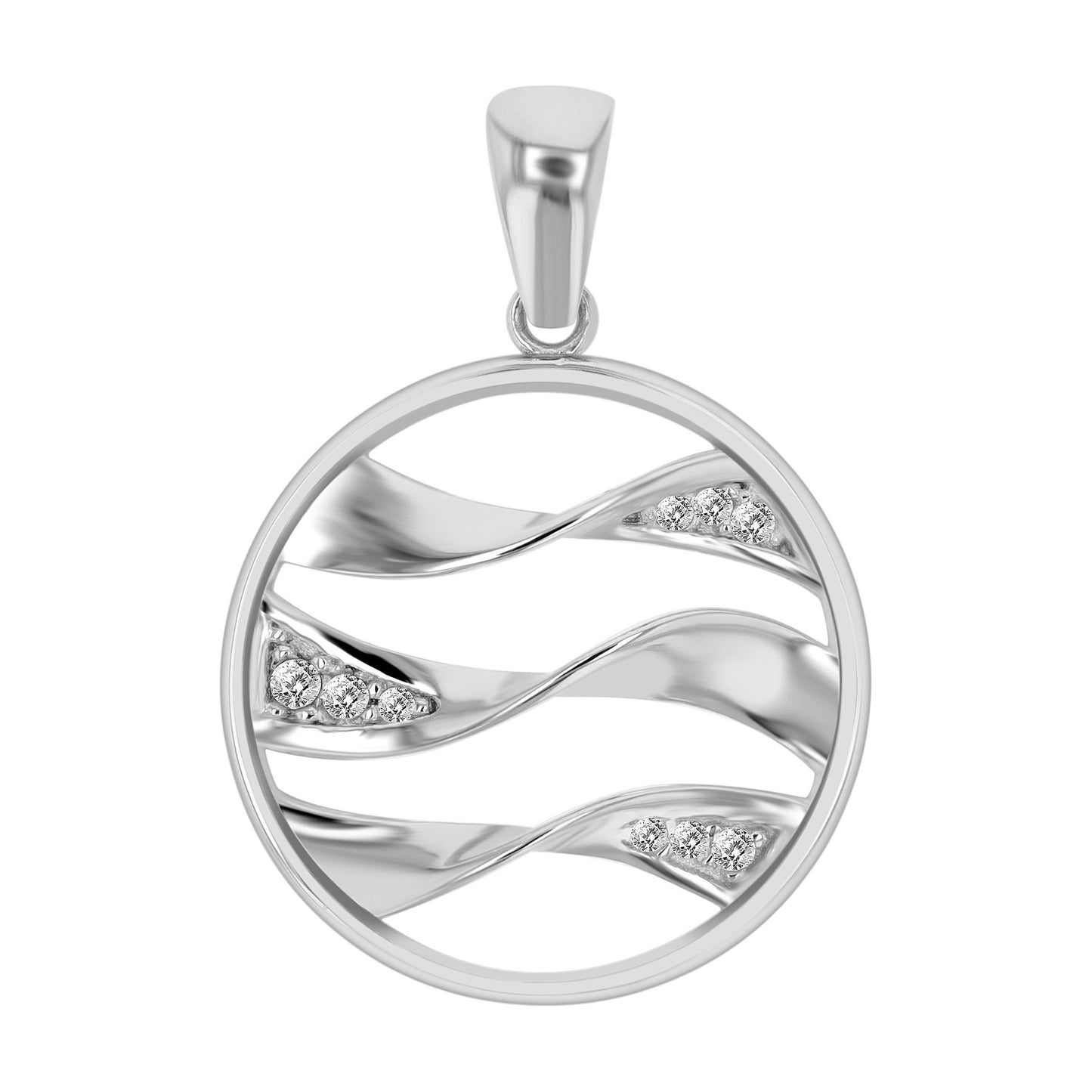 Damen Anhänger aus 333 Gold mit Zirkonia