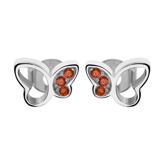 Mädchen Ohrringe – Ohrstecker aus 925 Silber mit Zirkonia