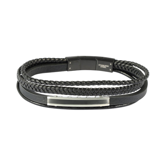 Herren Armband – Lederarmband aus Leder 21 cm