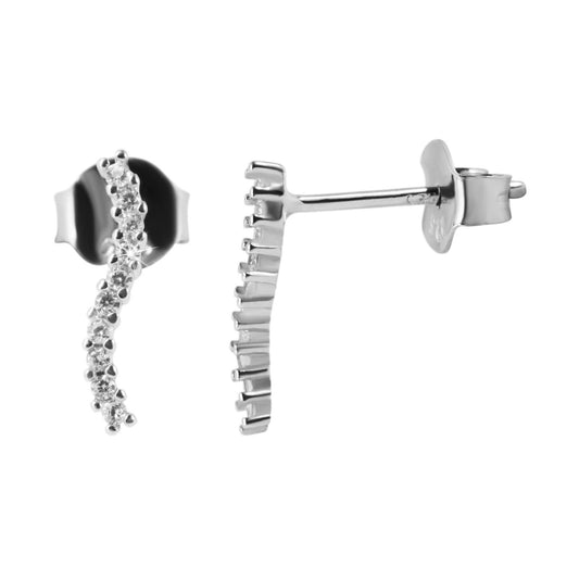 Damen Ohrringe – Ohrstecker aus 925 Silber mit Zirkonia