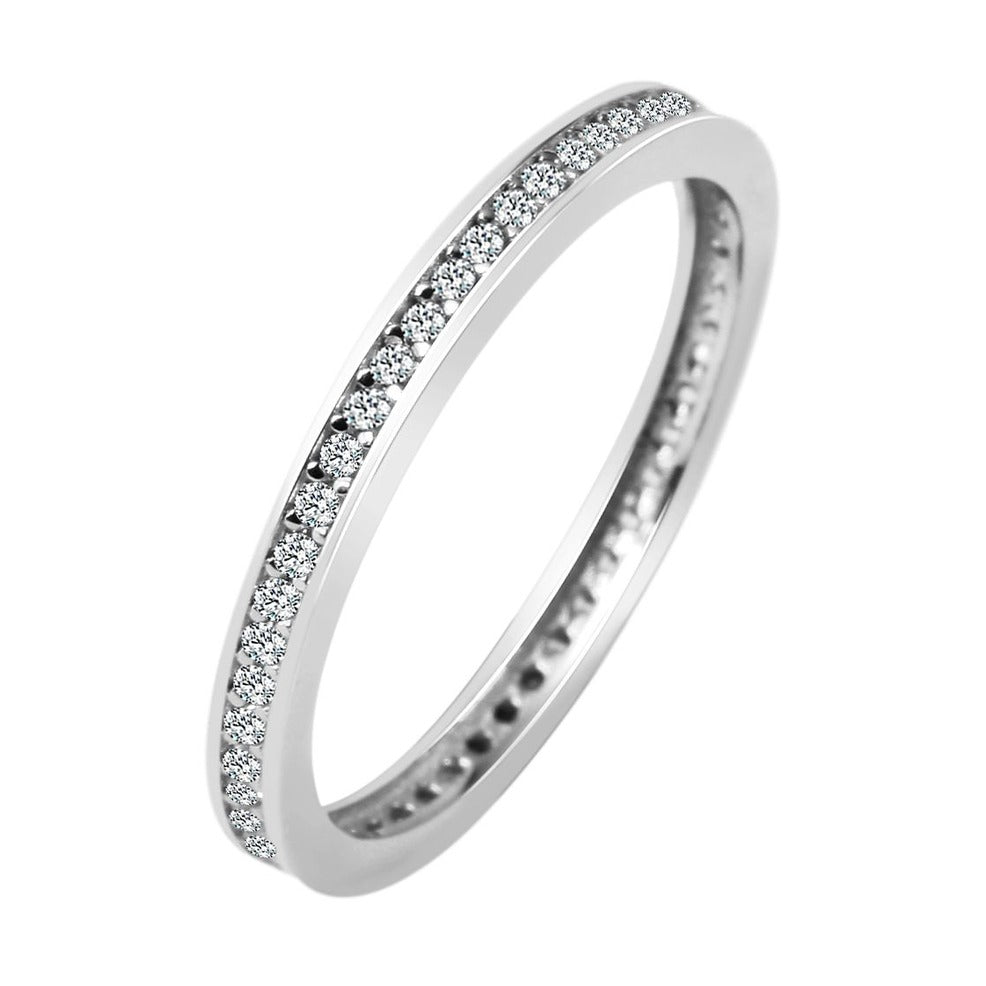Damen Ring aus 333 Gold mit Zirkonia