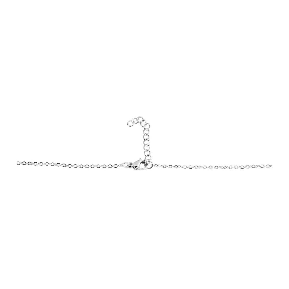 Damen Halskette – Ankerkette Herz aus Edelstahl 43 cm