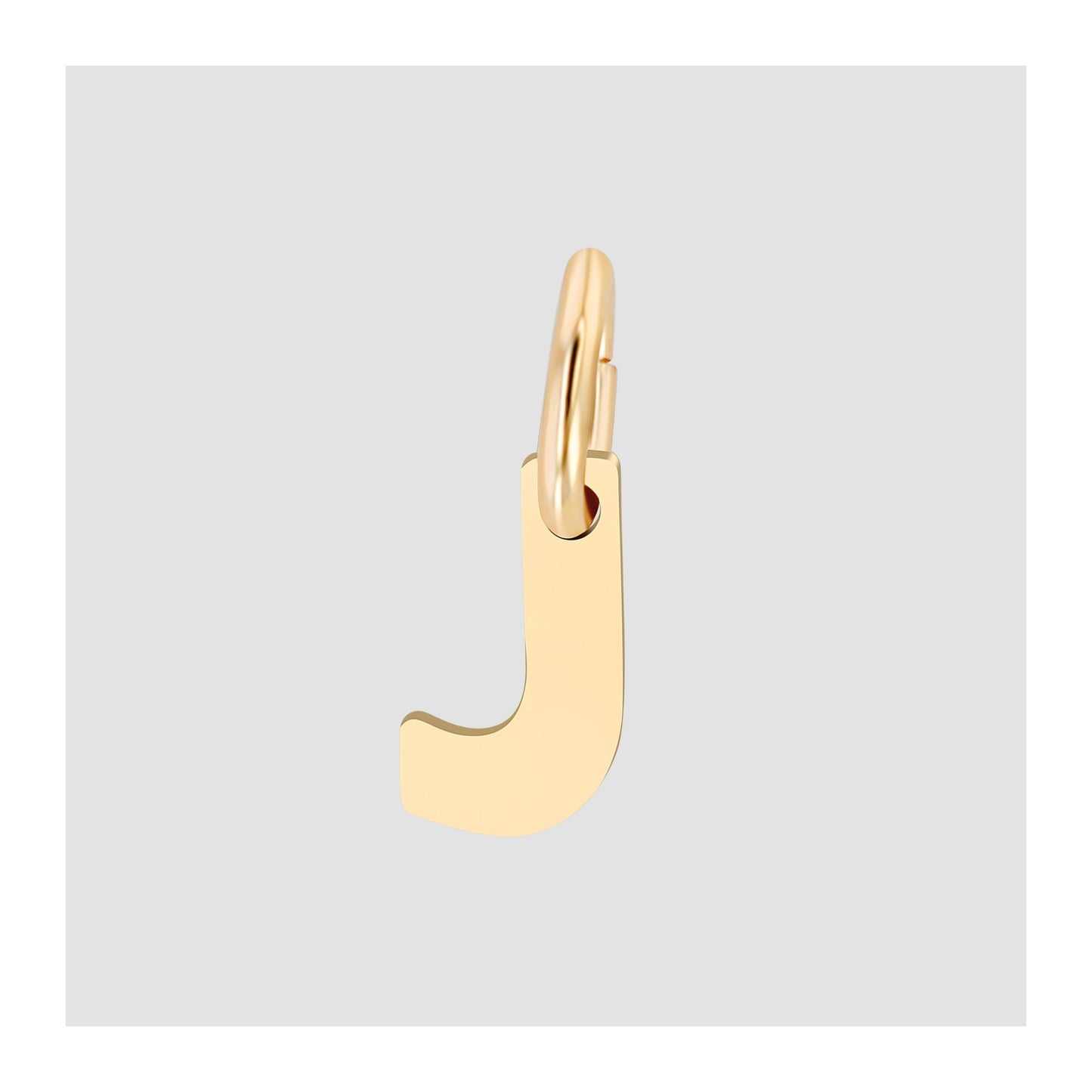 Unisex Anhänger – Buchstabe N Buchstabenanhänger aus 375 Gold