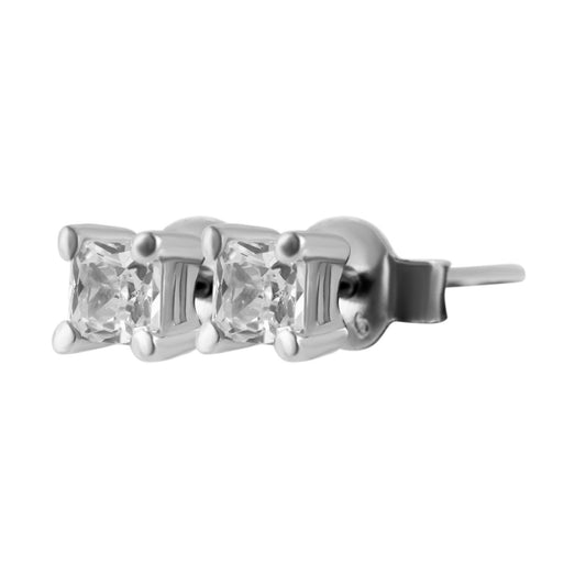 Damen Ohrringe – Ohrstecker aus 925 Silber mit Zirkonia