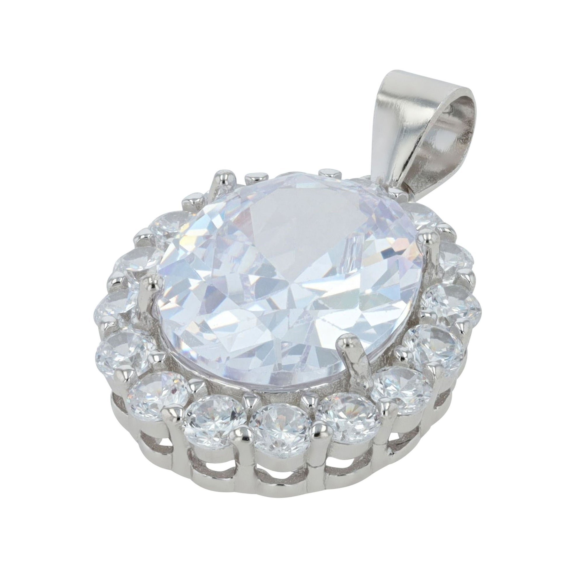 Damen Anhänger aus 925 Silber mit Zirkonia
