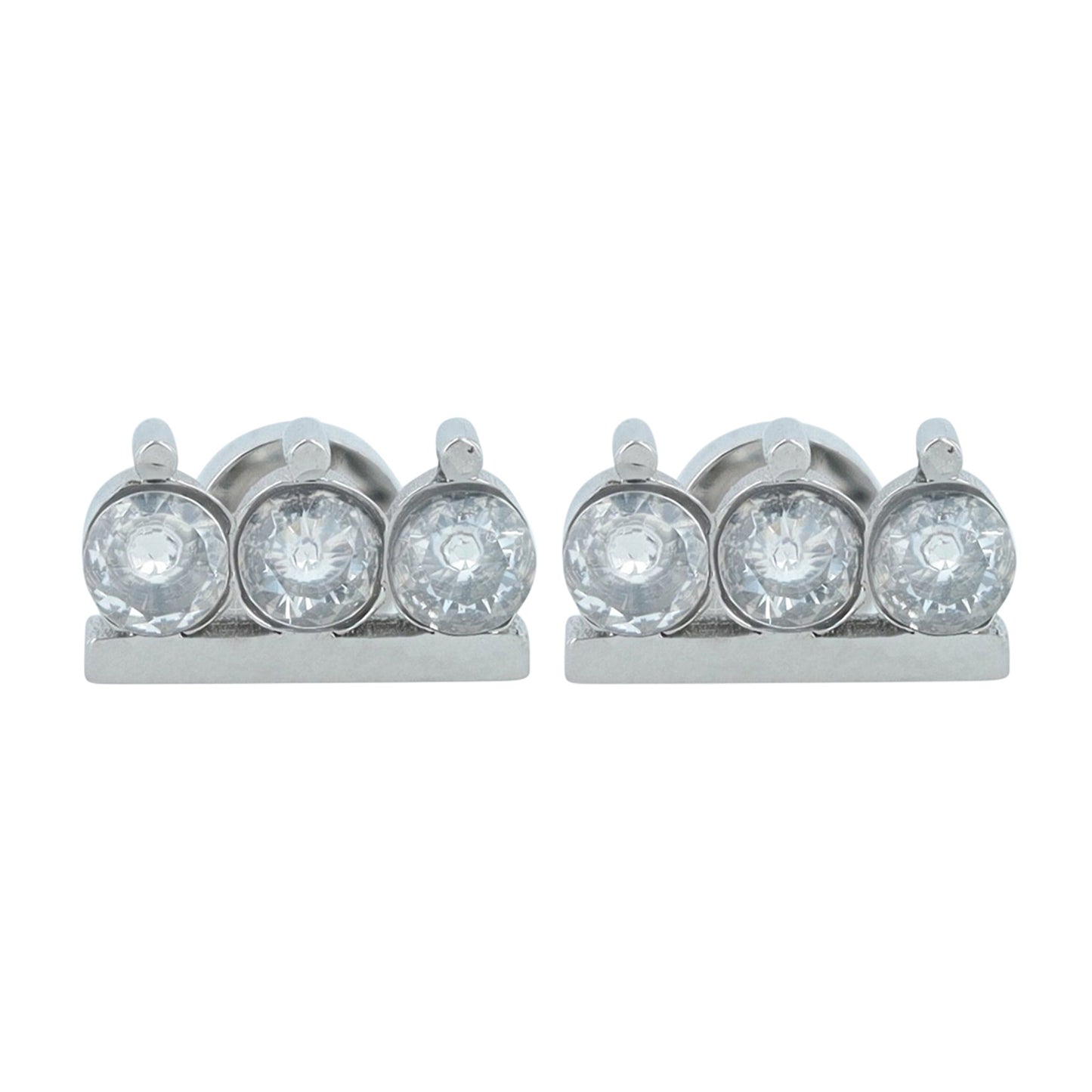 Damen Ohrringe – Ohrstecker aus Edelstahl mit Zirkonia