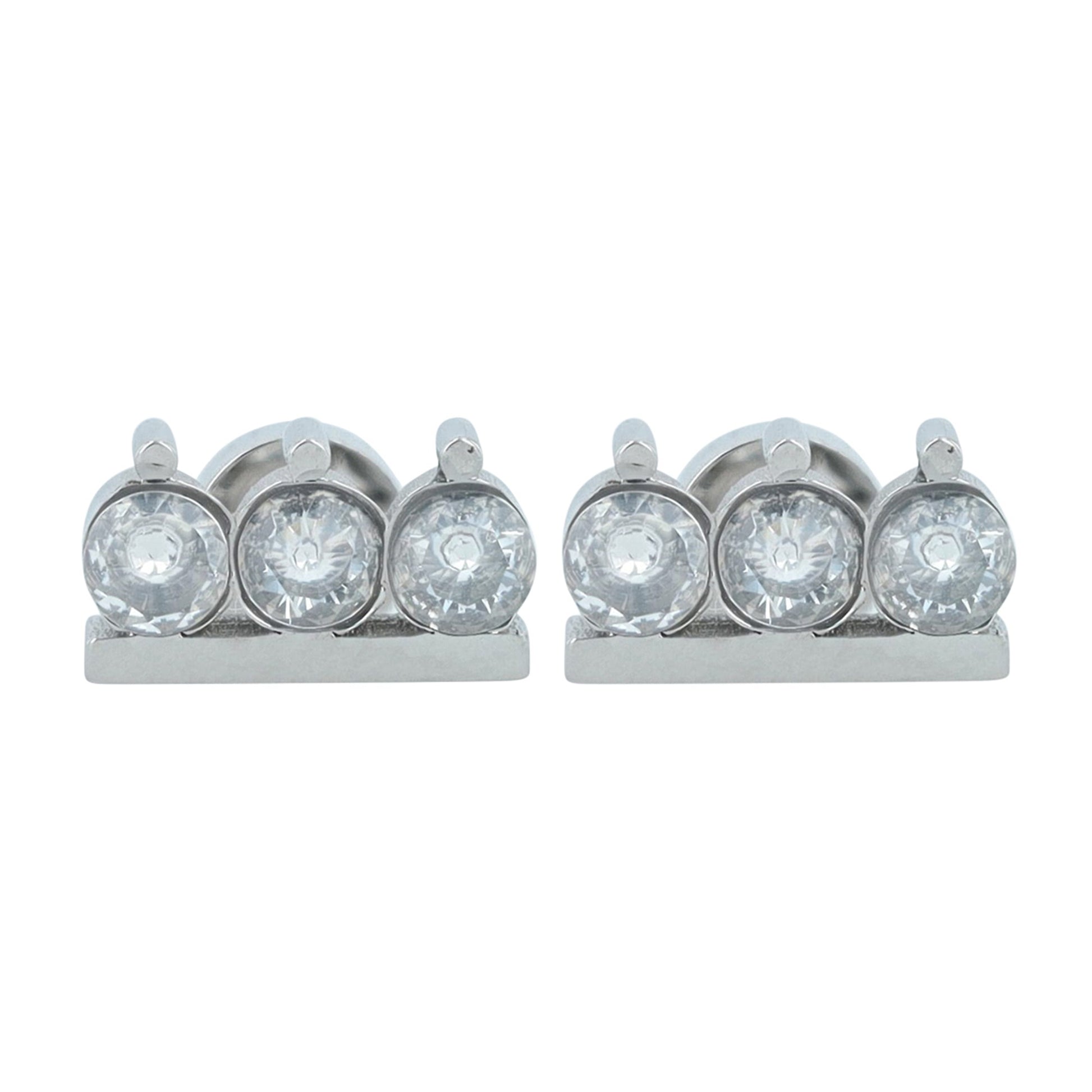 Damen Ohrringe – Ohrstecker aus Edelstahl mit Zirkonia