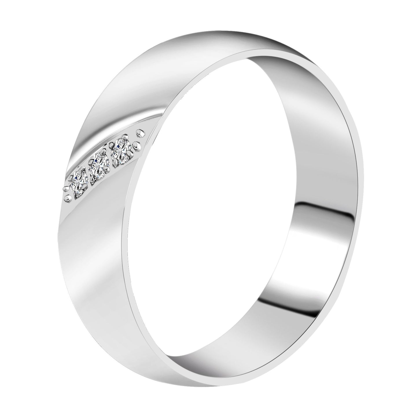 Damen Ring aus Edelstahl mit Strass Steinchen