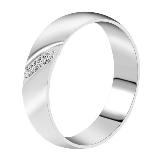 Damen Ring aus Edelstahl mit Strass Steinchen