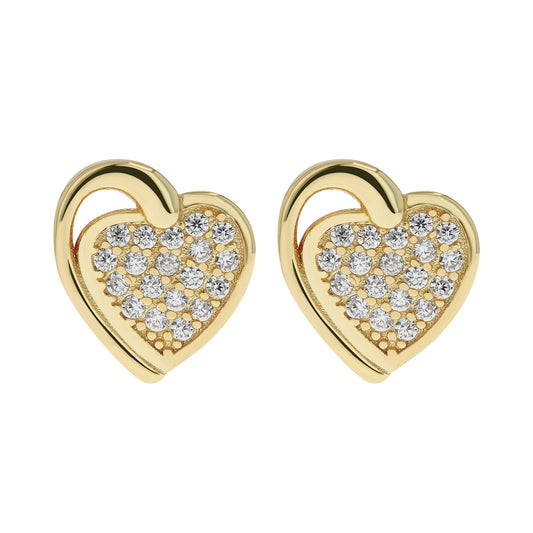 Damen Anhänger – Herzanhänger aus 925 Silber mit Zirkonia