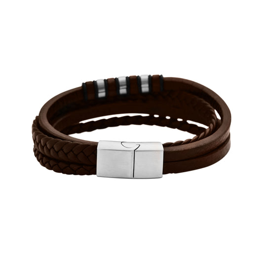 Unisex Armband aus Leder 20,5 cm