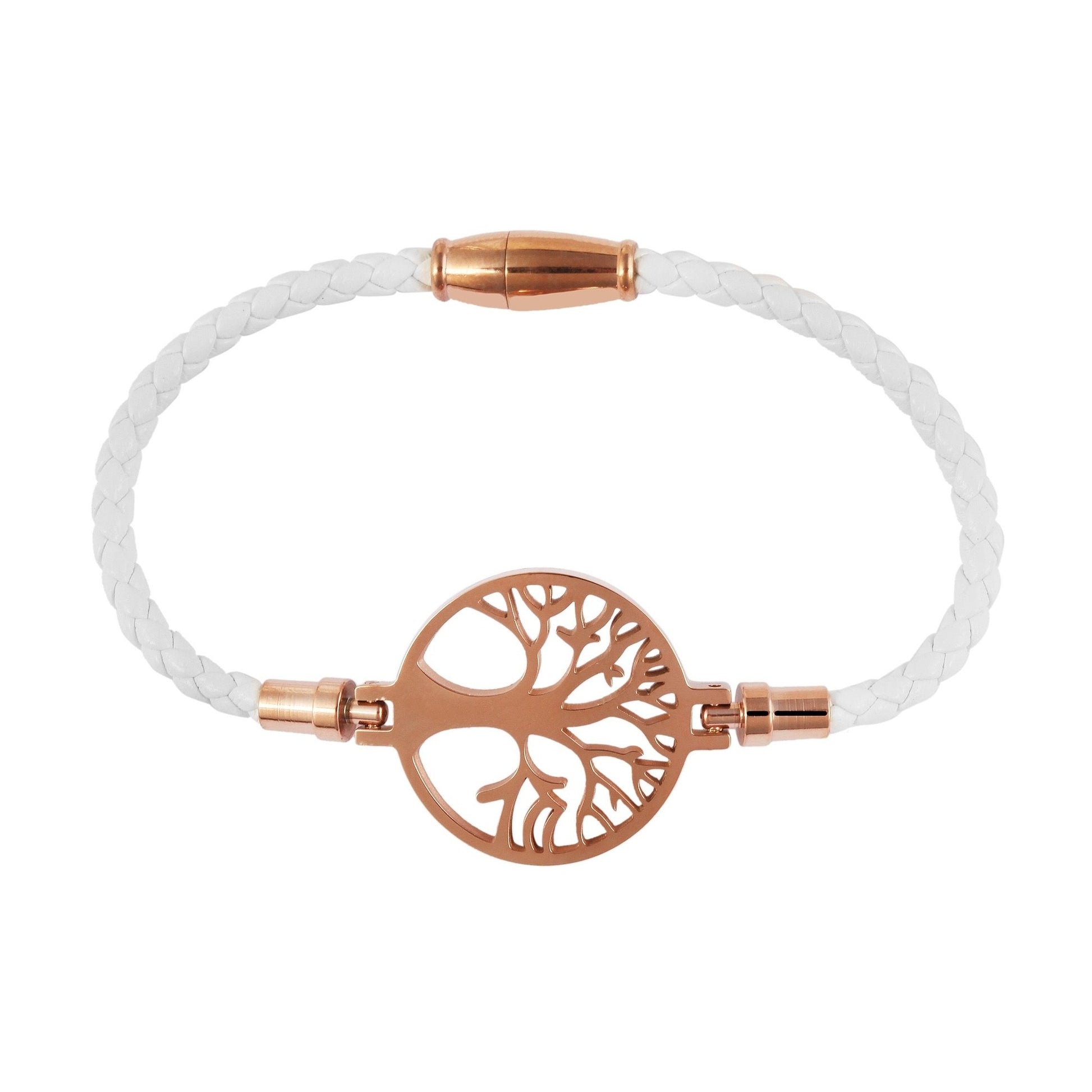 Damen Armband – Lebensbaum aus Leder 18 cm