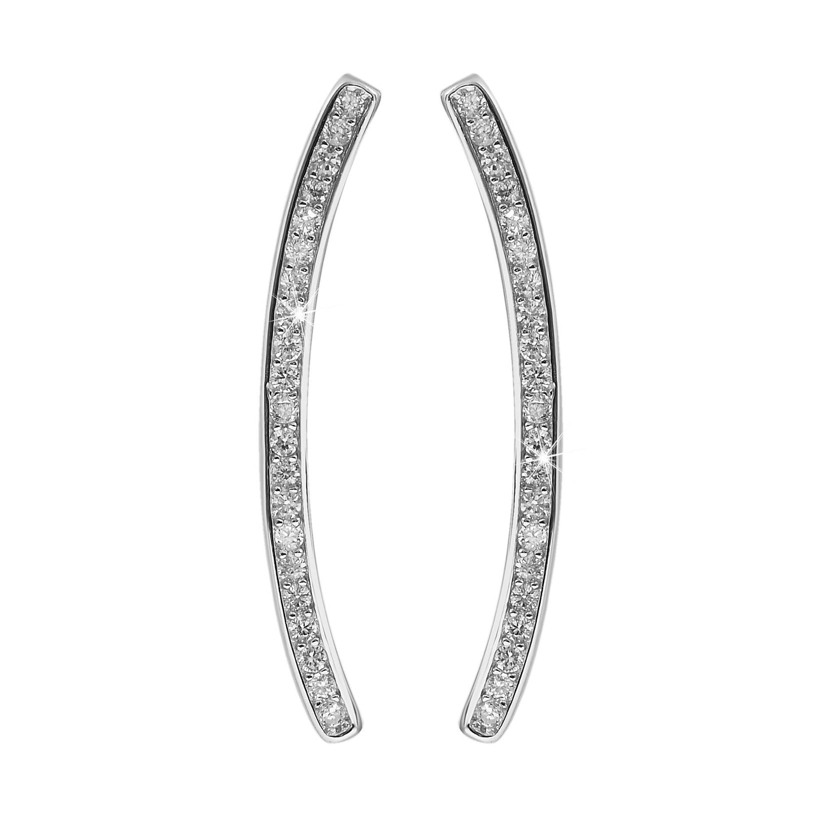 Damen Ohrringe aus 925 Silber mit Zirkonia
